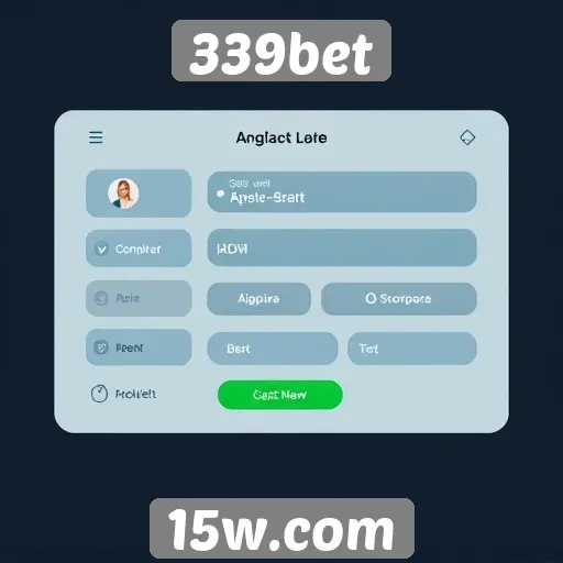 Funcionamento da interface do usuário no 339bet